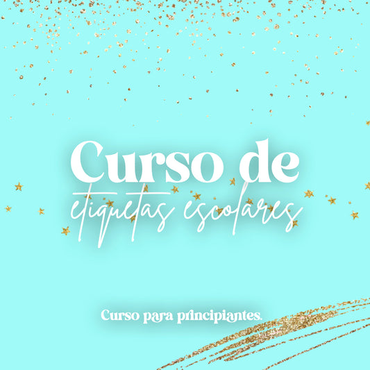 Curso etiquetas escolares